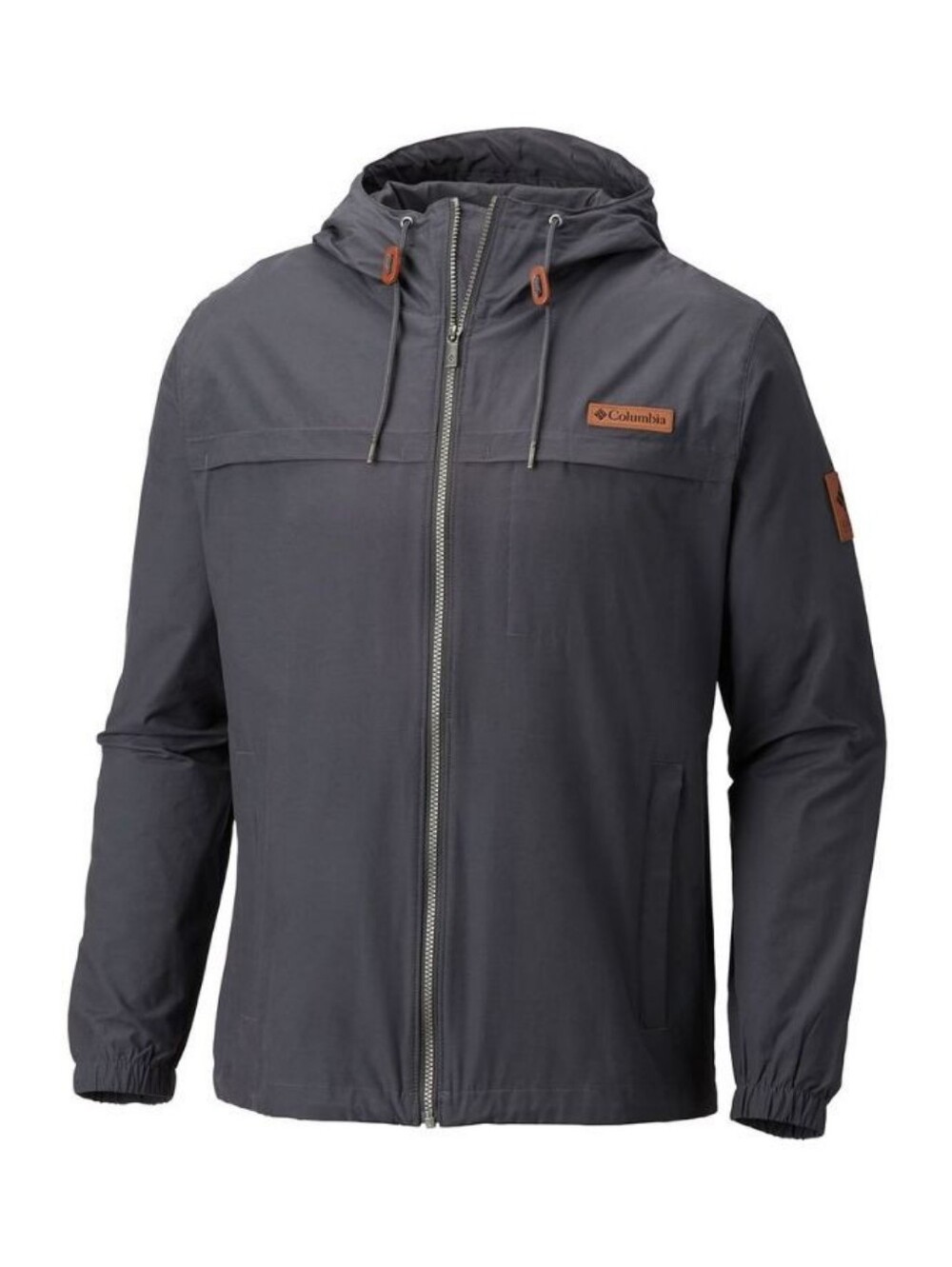 Columbia Men's Gray Rockwell Falls Casual Windbreaker